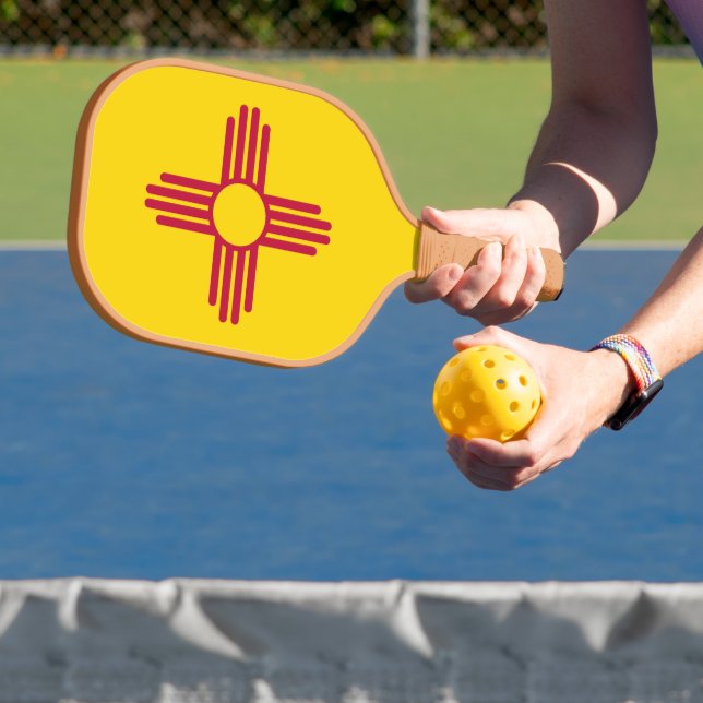 Palas De Pickleball Bandera de Nuevo México (in situ)