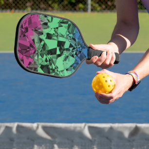Palas De Pickleball Bandera de orgullo polissexual groovy ecléctica re