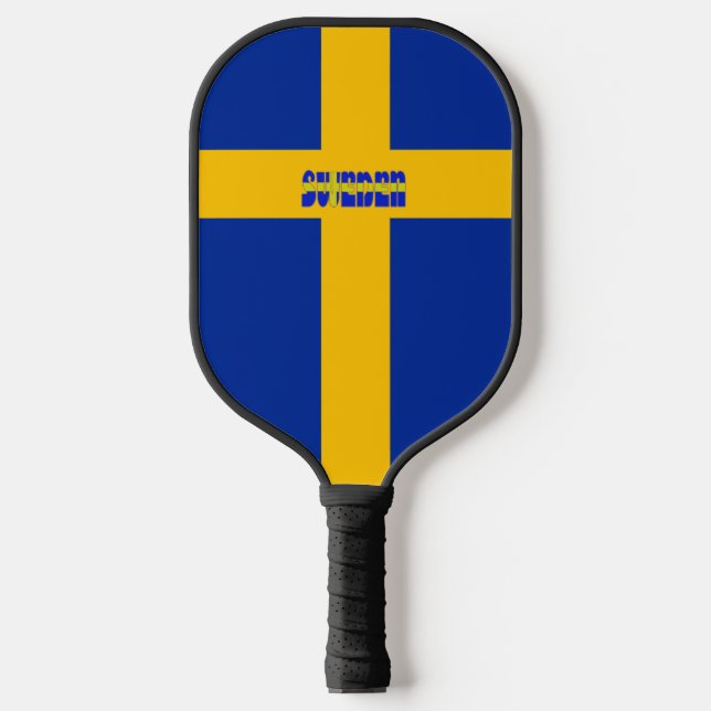 Palas De Pickleball Bandera de Suecia (Anverso)