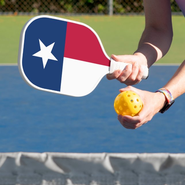 Palas De Pickleball Bandera de Texas - pantalla vertical (in situ)