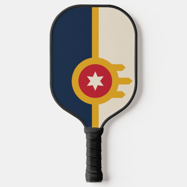Palas De Pickleball Bandera de Tulsa, Oklahoma (Anverso)