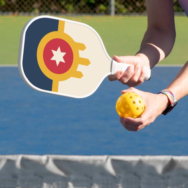 Palas De Pickleball Bandera de Tulsa, Oklahoma (in situ)