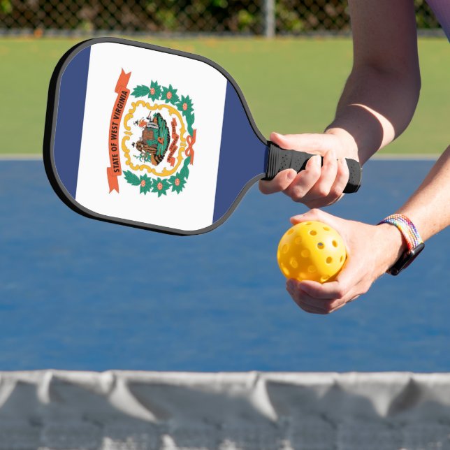 Palas De Pickleball Bandera del Estado de Virginia Occidental, Estados (in situ)