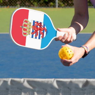 Palas De Pickleball Bandera/ escudo de armas de Luxemburgo