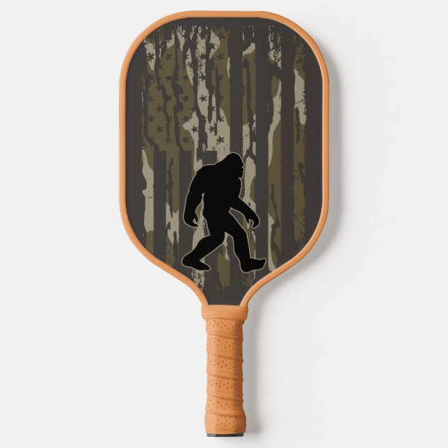 Palas De Pickleball Bandera estadounidense Camo de fondo (Anverso)
