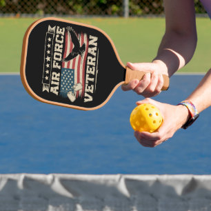Palas De Pickleball Bandera estadounidense de la Fuerza Aérea de EE. U