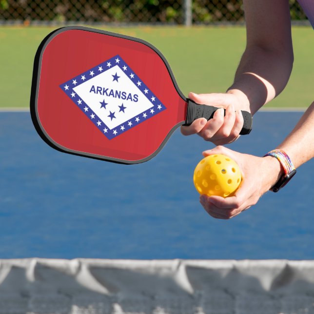 Palas De Pickleball Bandera Estatal de Arkansas, Estados Unidos (in situ)