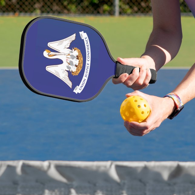 Palas De Pickleball Bandera estatal de Luisiana, Estados Unidos (in situ)