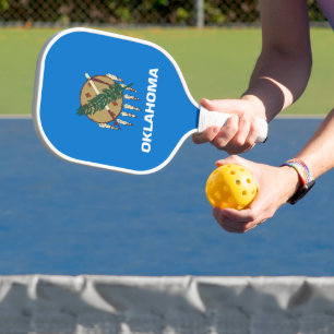 Palas De Pickleball Bandera estatal de Oklahoma