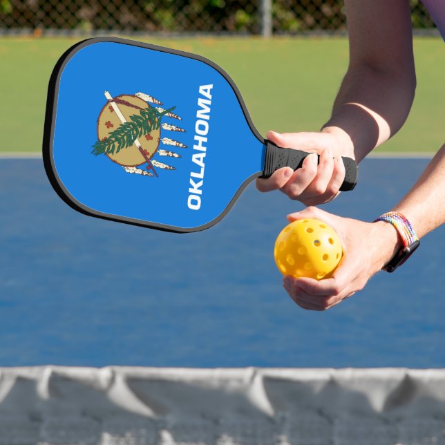Palas De Pickleball Bandera estatal de Oklahoma, Estados Unidos (in situ)