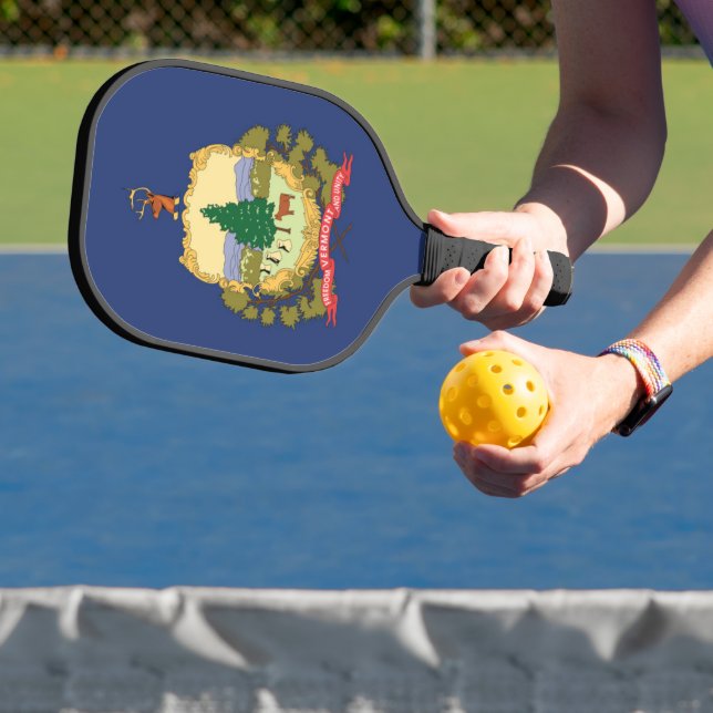 Palas De Pickleball Bandera Estatal de Vermont, Estados Unidos (in situ)