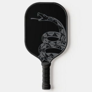 Palas De Pickleball Bandera Gadsden No Pises En Mí Gris