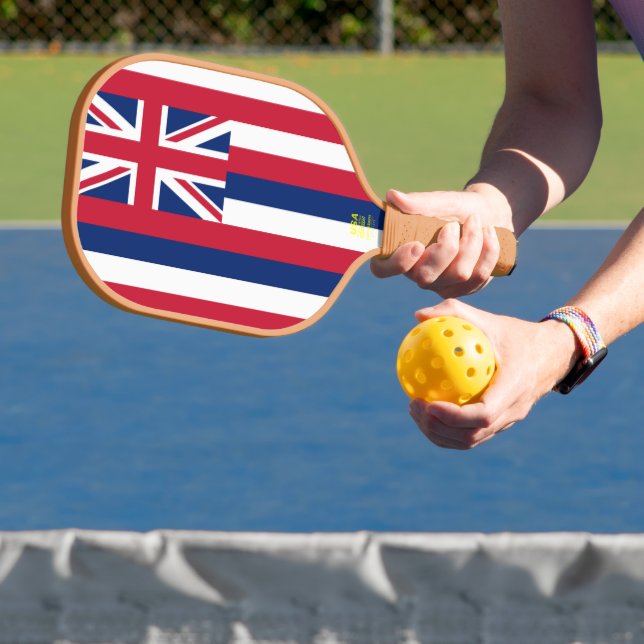Palas De Pickleball Bandera hawaiana hawaiana (in situ)