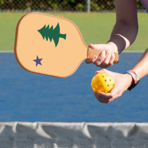 Palas De Pickleball Bandera histórica de Maine (1901-1909)