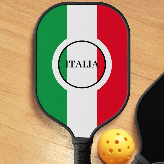 Palas De Pickleball Bandera italiana rojo verde blanco (Italy Italian flag Italia pickleball paddle)