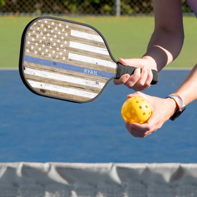 Palas De Pickleball Bandera patriótica estadounidense de la delgada lí (in situ)