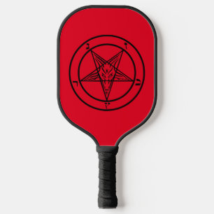 Palas De Pickleball Baphomet Pentagram Satanic