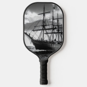 Palas De Pickleball Barco blanco y negro