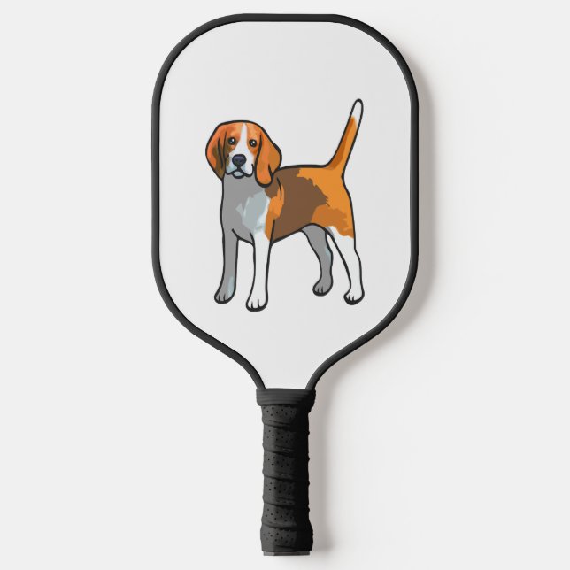 Palas De Pickleball Beagle Dog T Shirt (Anverso)