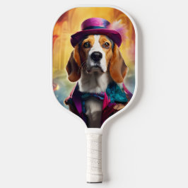 Palas De Pickleball Beagle en traje vibrante