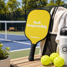 Palas De Pickleball Beba Responsablemente Nombre Citrino Amarillo