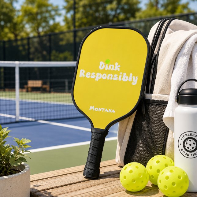 Palas De Pickleball Beba Responsablemente Nombre Citrino Amarillo (Subido por el creador)