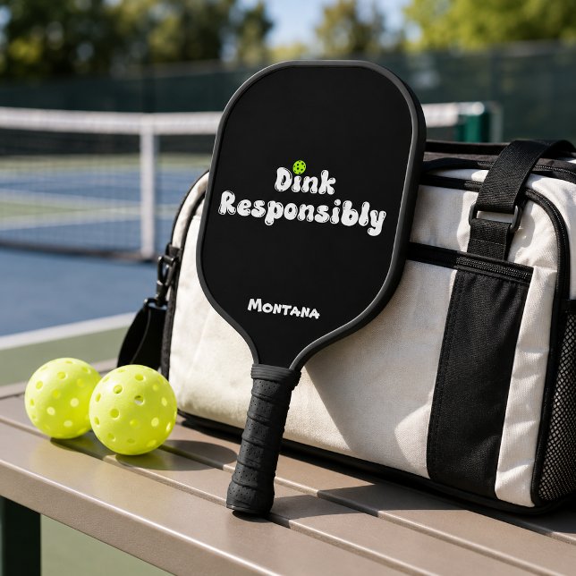 Palas De Pickleball Beba Responsablemente Nombre Negro Onyx (Subido por el creador)