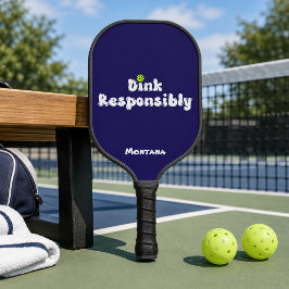 Palas De Pickleball Beba Responsablemente Nombre Púrpura Amethyst