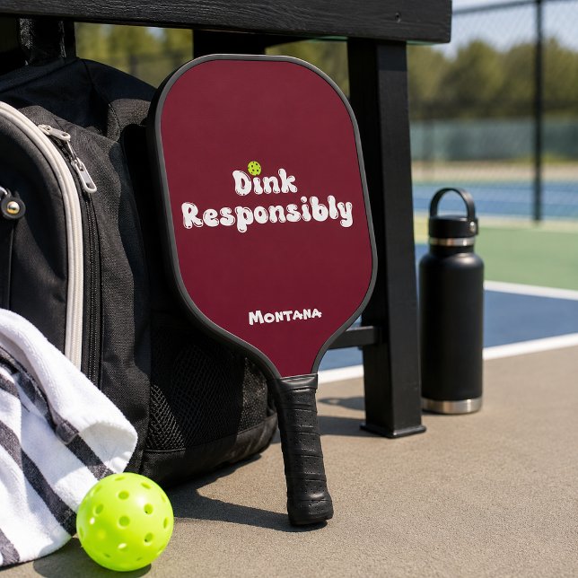Palas De Pickleball Beba Responsablemente Nombre Rojo Rubí (Subido por el creador)