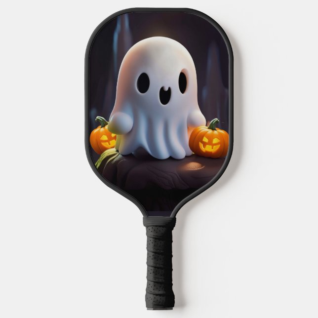 Palas De Pickleball Bebé Fantasma Típico personaje de Halloween (Anverso)
