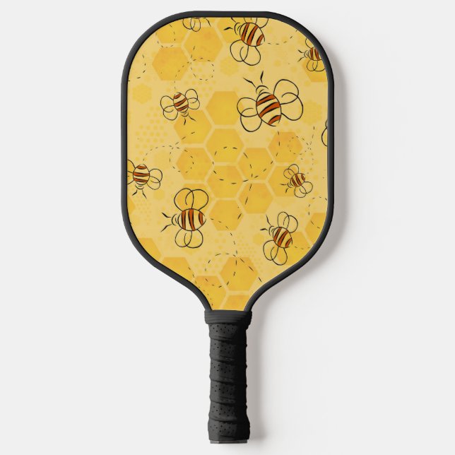 Palas De Pickleball Bee Buzzing Honey Bees Cute (Anverso)