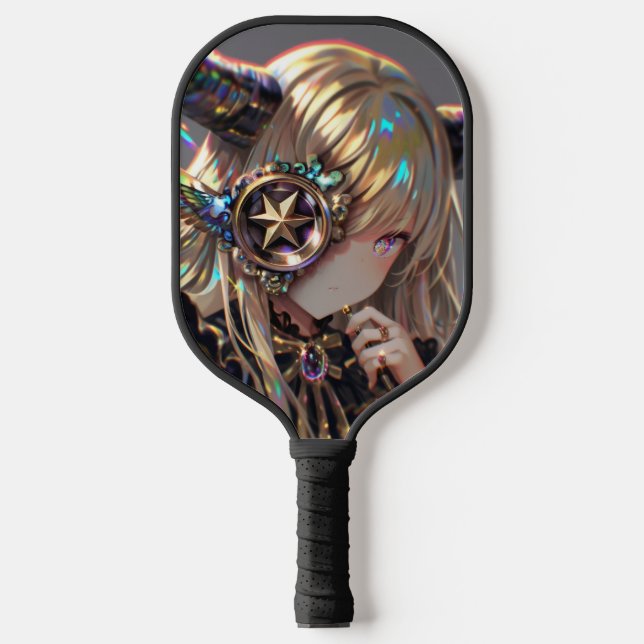 Palas De Pickleball Belleza de cuerno de vapor con monóculo de estrell (Anverso)