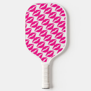 Palas De Pickleball Besos blancos y blancos tacto de cuello Funda-Mate