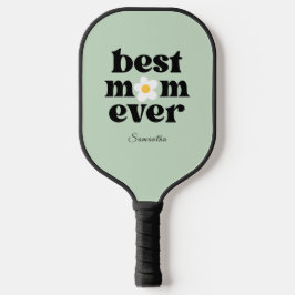 Palas De Pickleball Best Mom Ever Personalized Sage Green