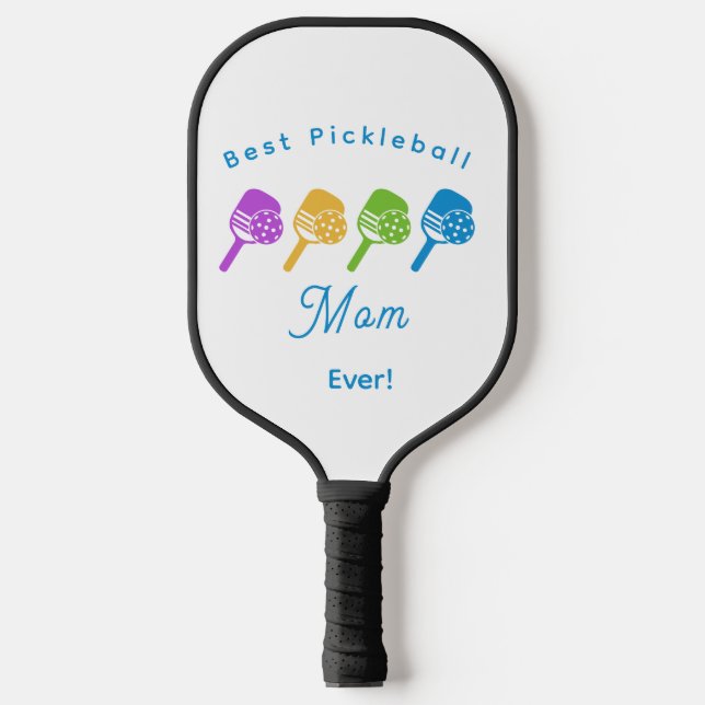 Palas De Pickleball Best Pickleball Mom Ever Paddles & Balls Design (Anverso)