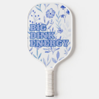 Palas De Pickleball Big Dink Energy Blue Floral Paddle