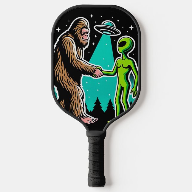 Palas De Pickleball Bigfoot Meets Alien (Anverso)