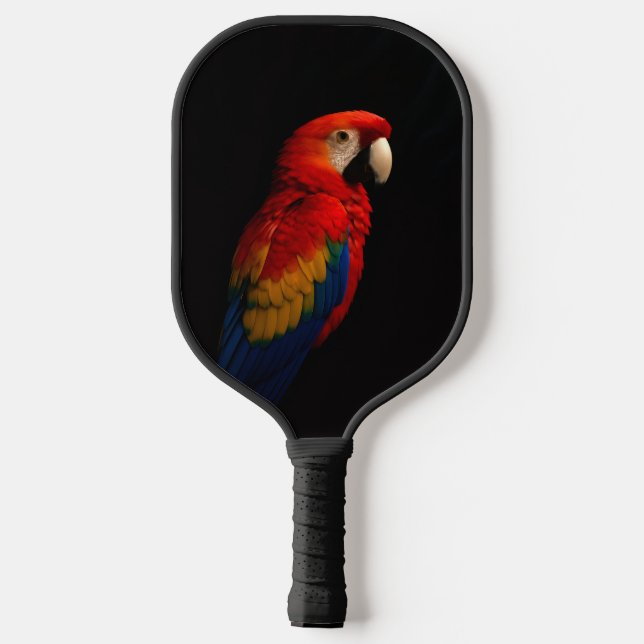 Palas De Pickleball Black 4 Luxe Paddle, Scarlet Parrot (Reverso )