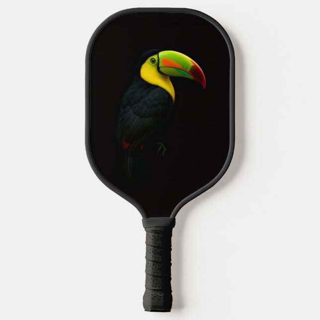 Palas De Pickleball Black 4 Luxe Pickleball Paddle, Keel Billed Tucan (Reverso )