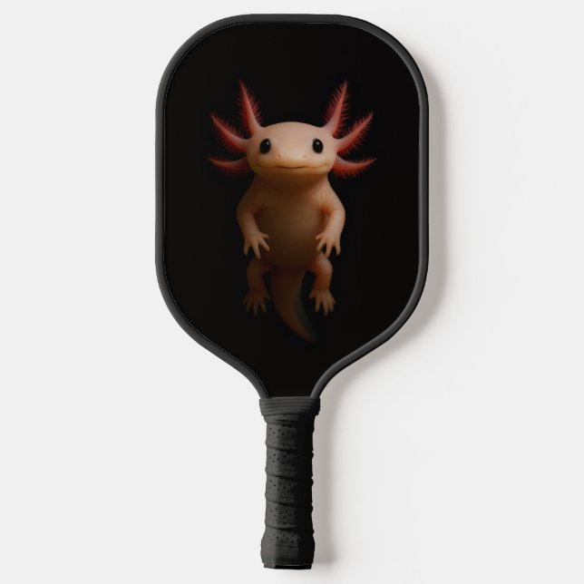 Palas De Pickleball Black 4 Luxe Pickleball Paddle, Mexican Axolotl (Reverso )