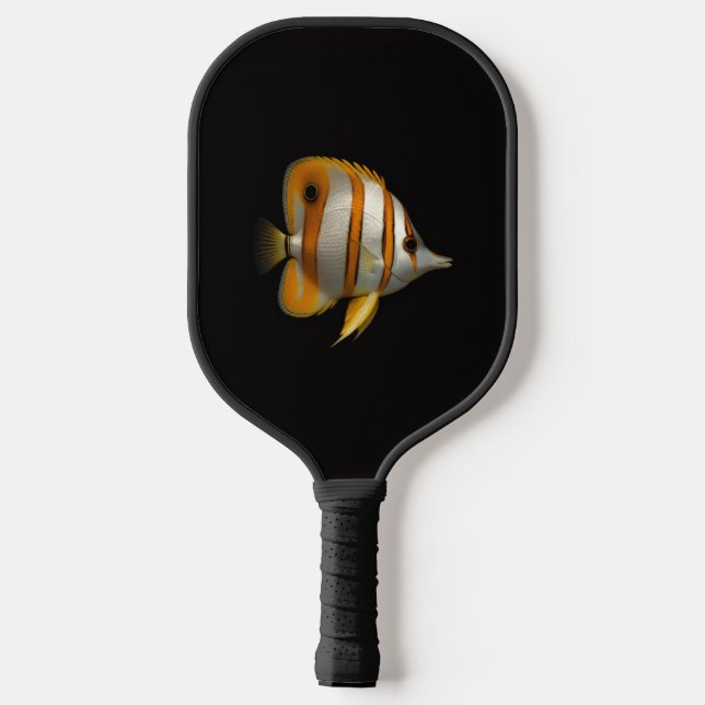 Palas De Pickleball Black 4 Luxe Pickleball Paddle, Reef Butterflyfish (Reverso )