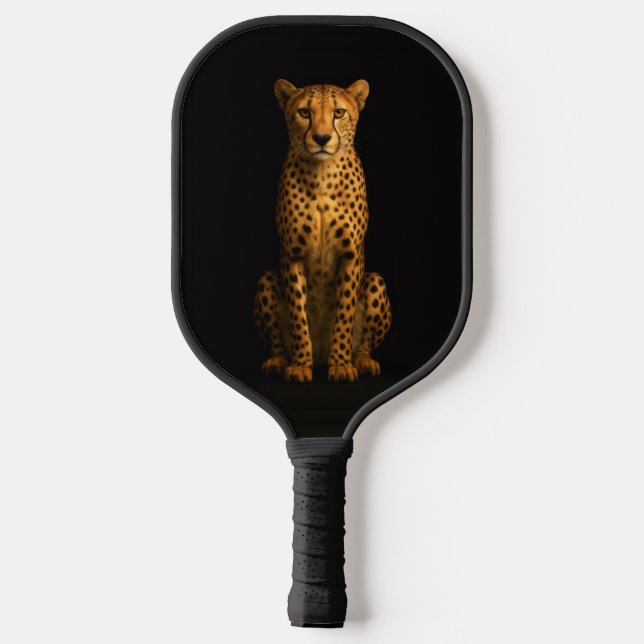 Palas De Pickleball Black 4 Luxe Pickleball Paddle, Sleek Cheetah (Reverso )