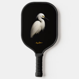 Palas De Pickleball Black 4 Luxe Pickleball Paddle, Snowy Egret