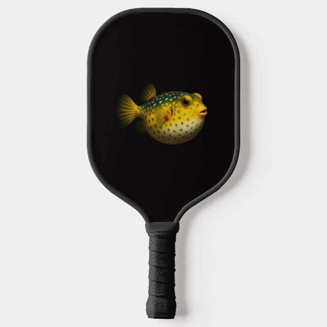 Palas De Pickleball Black 4 Luxe Pickleball Paddle, Yellow Putterfish (Reverso )