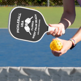 Palas De Pickleball Black and White West Palm Beach Florida Personaliz