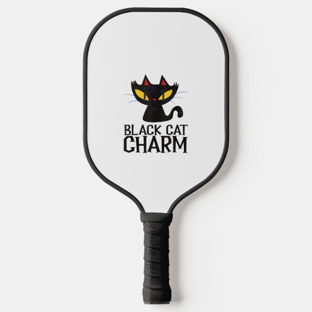 Palas De Pickleball Black Cat Charm Halloween (Anverso)