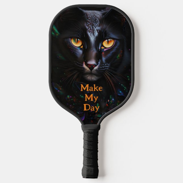 Palas De Pickleball Black Cat Serious Look Make My Day (Reverso )