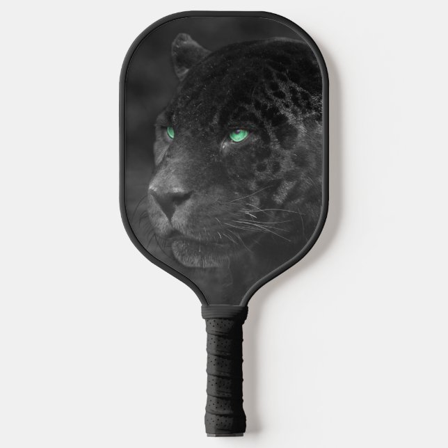 Palas De Pickleball Black Jaguars Emerald Gaze (Anverso)