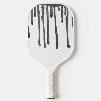Palas De Pickleball Black Paint Drop Stripes Pattern