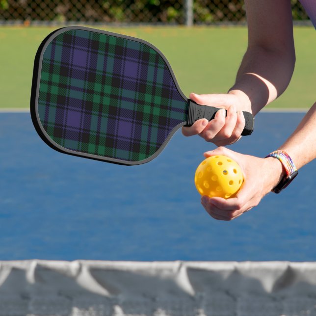 Palas De Pickleball Black Watch Tartan, Plaid (in situ)